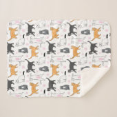 Couverture Sherpa Chats mignons (Devant (Horizontal))