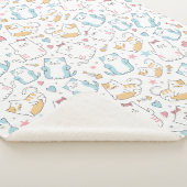 Couverture Sherpa Chats mignons (3/4)