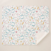 Couverture Sherpa Chats mignons (Devant (Horizontal))