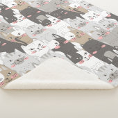 Couverture Sherpa Chats mignons (3/4)