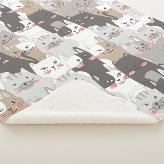 Couverture Sherpa Chats mignons (3/4)