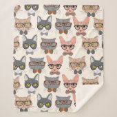 Couverture Sherpa Chats mignons (Devant)