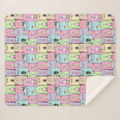 Couverture Sherpa Chats mignons (Devant (Horizontal))