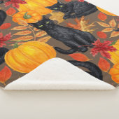 Couverture Sherpa Chats noirs et citrouilles 2 (3/4)