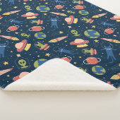 Couverture Sherpa Chats spatiaux mignons (3/4)