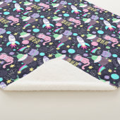 Couverture Sherpa Chats spatiaux mignons (3/4)