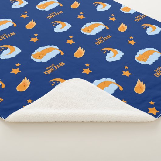 Couverture Sherpa Chatte endormi sur un nuage, rêves doux (3/4)