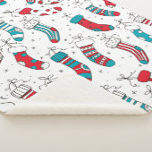 Couverture Sherpa Chaussettes de Noël (3/4)