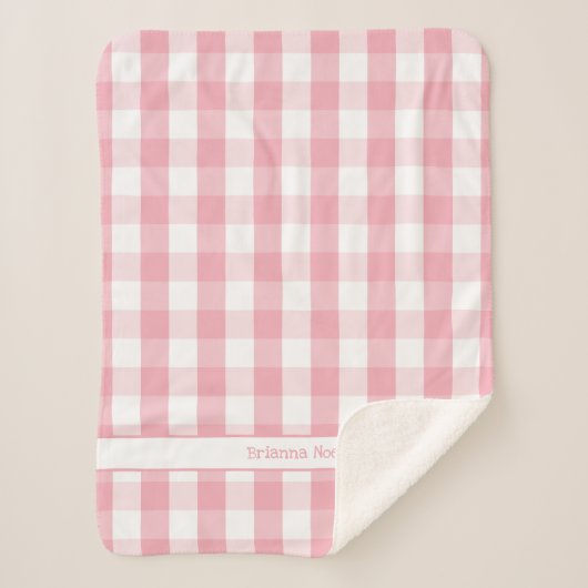 Couverture Sherpa Chaussure blanche rose Chauffage de buffle avec no (Devant)