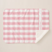 Couverture Sherpa Chaussure blanche rose Chauffage de buffle avec no (Devant (Horizontal))