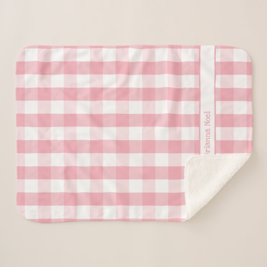 Couverture Sherpa Chaussure blanche rose Chauffage de buffle avec no (Devant (Horizontal))