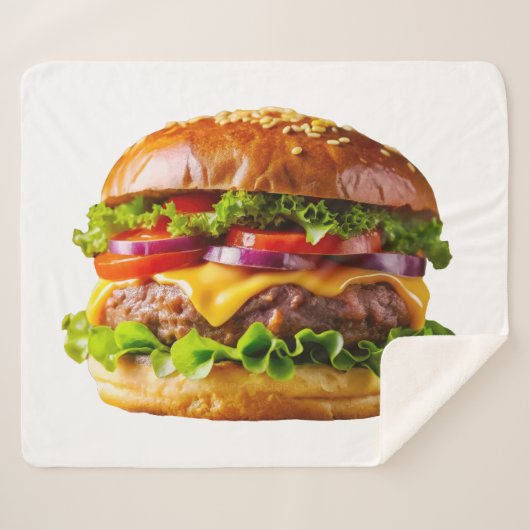 Couverture Sherpa ChaussureHabille hamburger empilé thic (Devant (Horizontal))