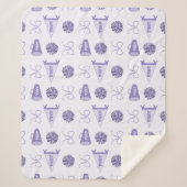 Couverture Sherpa Cheer Camp Purple Cheerleadom Voyage (Devant)