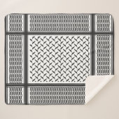 Couverture Sherpa Chemagh noir et blanc de la Joranian (Devant (Horizontal))