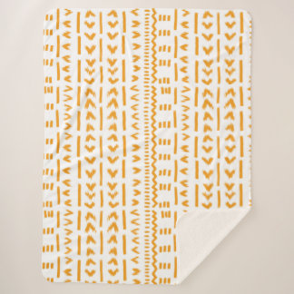 Couverture Sherpa Chemins De Motif Africain En Toile De Soleil En Bl