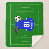 Couverture Sherpa Chemise de football personnalisée (Devant)