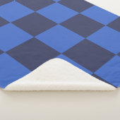 Couverture Sherpa Chèques Croates Bleus Modernes Sherpa Blanket (3/4)
