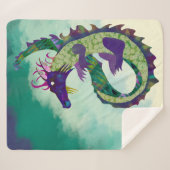 Couverture Sherpa Cher Dragon Sherpa Blanket de taille moyenne (Devant (Horizontal))