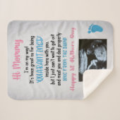 Couverture Sherpa Chère maman Blanket de la bosse Je suis sur ma rou (Devant (Horizontal))