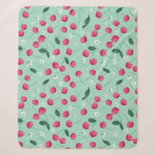 Couverture Sherpa Cherry Blossom : Design festif d'été