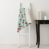 Couverture Sherpa Cherry Blossom : Design festif d'été (En situation)