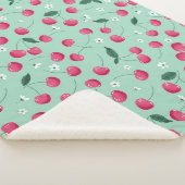 Couverture Sherpa Cherry Blossom : Design festif d'été (3/4)
