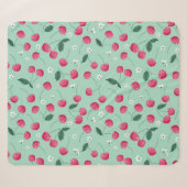Couverture Sherpa Cherry Blossom : Design festif d'été (Devant (Horizontal))