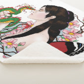 Couverture Sherpa Cherry Blossoms Fairy Dragon Amitié (3/4)