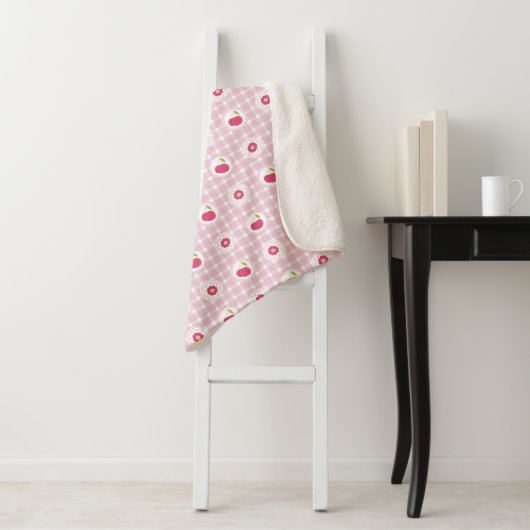 Couverture Sherpa Cherry Picnic Sherpa Blanket (En situation)