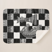 Couverture Sherpa Chess Knight and Queen - Art zen (Devant (Horizontal))