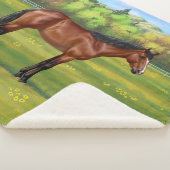 Couverture Sherpa Cheval Brown Bay Quarter (3/4)