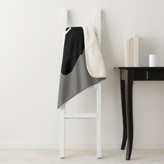 Couverture Sherpa Cheval de Farrier Chaussures Silhouette Graphique (En situation)