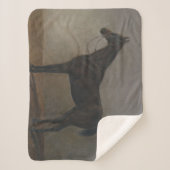 Couverture Sherpa Cheval de la baie de Gelding (par Albrecht Adam) (Devant)