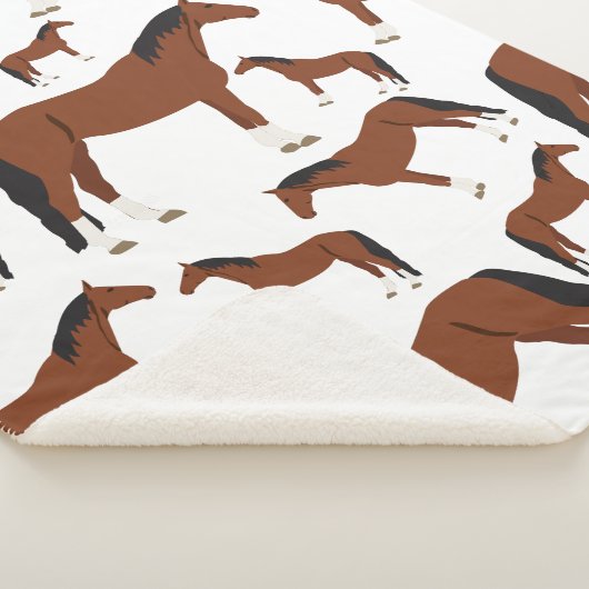 Couverture Sherpa Cheval Design (3/4)