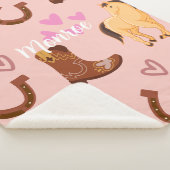 Couverture Sherpa Cheval Lover rose (3/4)