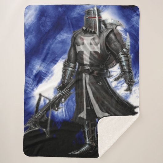 COUVERTURE SHERPA CHEVALIER BLEU (Devant)