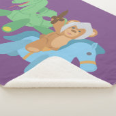Couverture Sherpa Chevalier de l'ours Teddy (3/4)