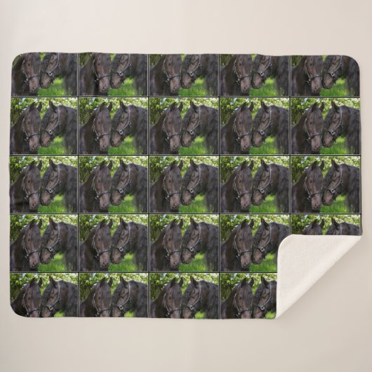 Couverture Sherpa Chevaux (Devant (Horizontal))