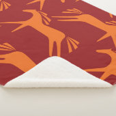 Couverture Sherpa Chevaux : Beauté équestre rouge sans mer. (3/4)