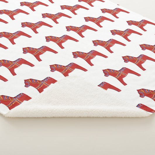 Couverture Sherpa Chevaux de Dala (3/4)