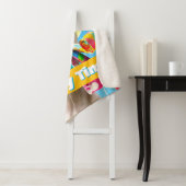 Couverture Sherpa Chèvre avec des pétards de fête (En situation)