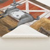 Couverture Sherpa Chèvre tachetée gris mou (3/4)