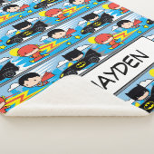 Couverture Sherpa Chibi Flash, Superman, and Batman Racing Pattern (3/4)