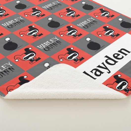Couverture Sherpa Chibi Harley Quinn Checker Pattern (3/4)