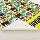 Couverture Sherpa Chibi Joker et Batman Motif de cartes de jeu (3/4)