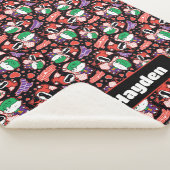 Couverture Sherpa Chibi Joker et Harley Heart Motif (3/4)