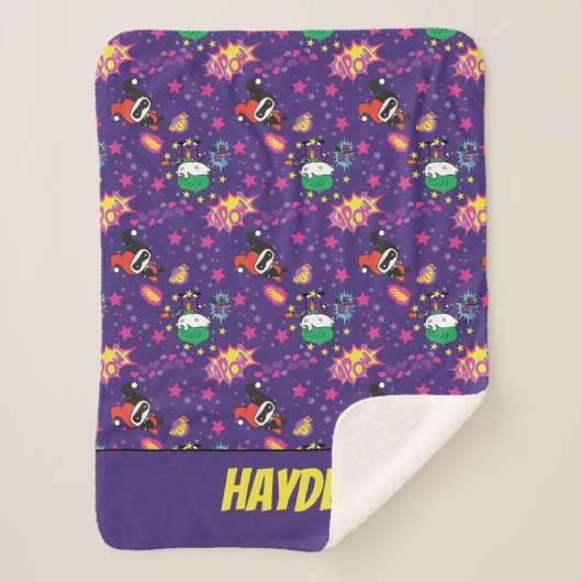 Couverture Sherpa Chibi Joker et Harley Motif (Devant)