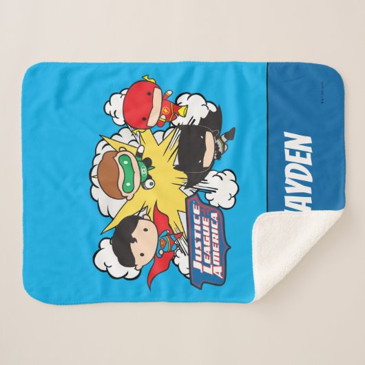 Couverture Sherpa Chibi Justice League of America Explosion (Devant (Horizontal))
