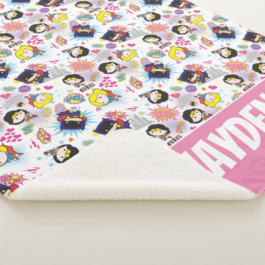 Couverture Sherpa Chibi Super Heroine Motif (3/4)