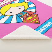 Couverture Sherpa Chibi Supergirl Starburst Coeur et logo (3/4)